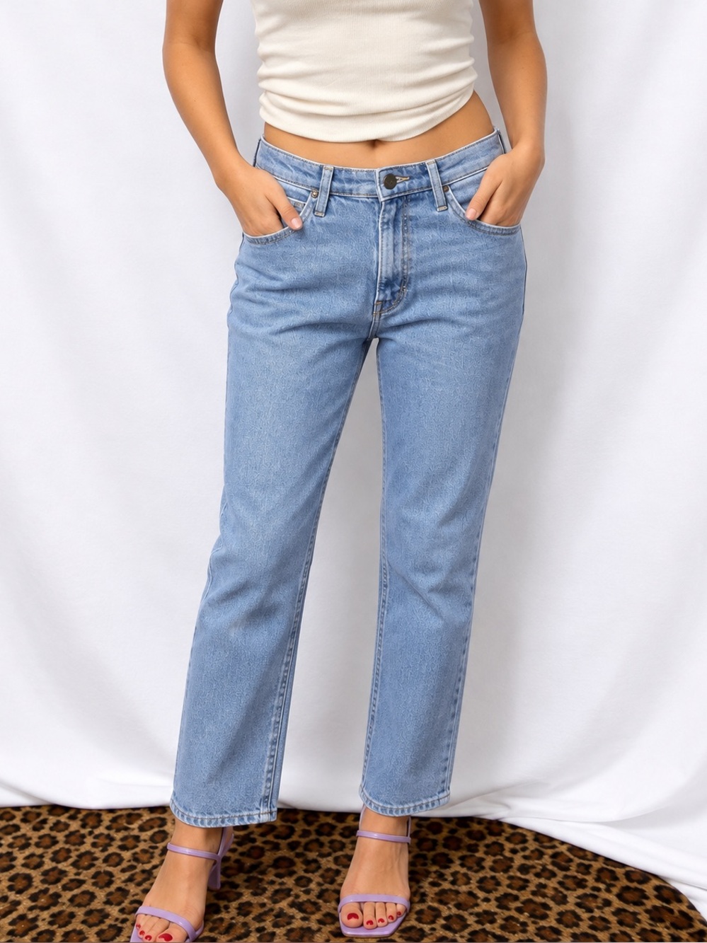 Lee vintage Y2K straight leg jeans low rise / mid rise